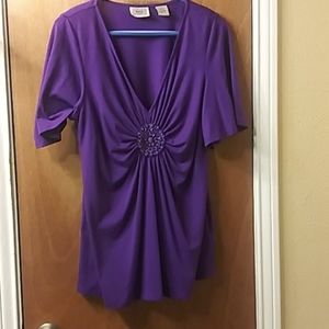 Gathered Pleated Blouse